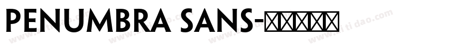 PENUMBRA SANS字体转换